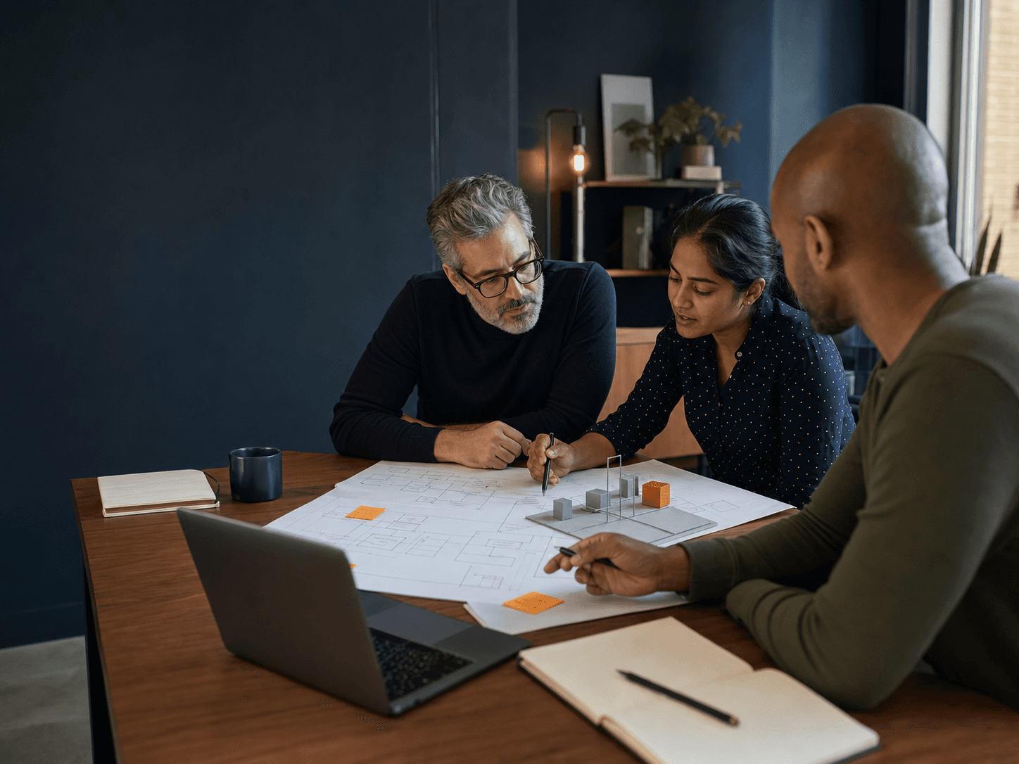 Client and engineering leaders working through a technical discovery workshop